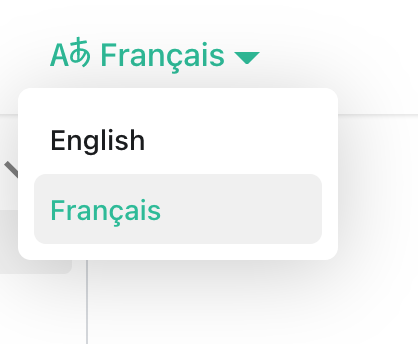 Locale Dropdown